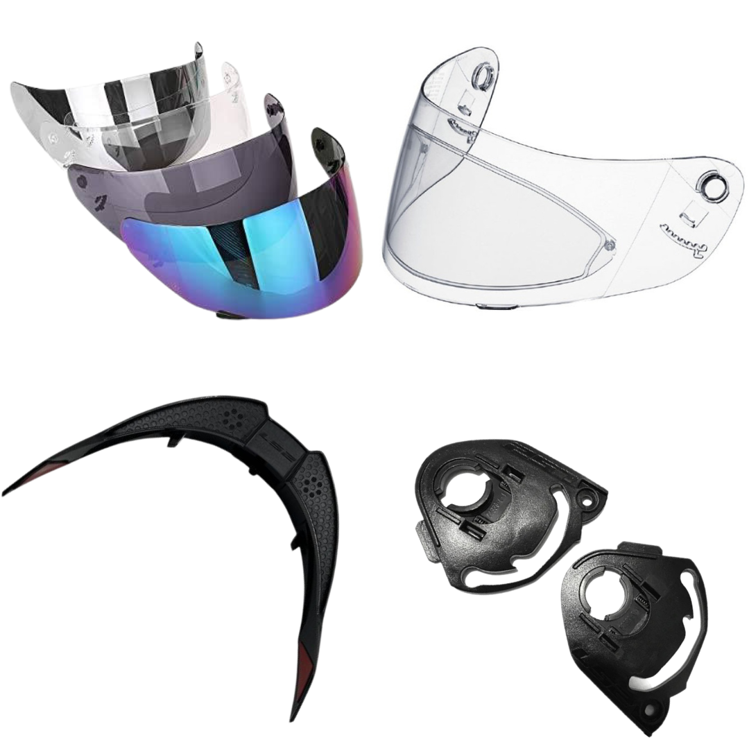 Accesorios Repuestos para Casco Etiquetado MT Moto Repuestos Calle Blancos