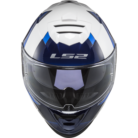 Casco ls2 azul online y blanco