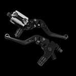 MANILLAS AJUSTABLES CON BOMBA DE FRENO DE LUJO NEGRAS