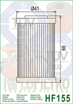 *FILTRO DE ACEITE HF-155 NS200/DUKE200/250/390/SVARTPILEN250/401/VITPILEN401/SUPERMOTO701 FILTRO2 (41x69) HIFLO