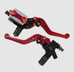 MANILLAS AJUSTABLES CON BOMBA DE FRENO DE LUJO ROJAS