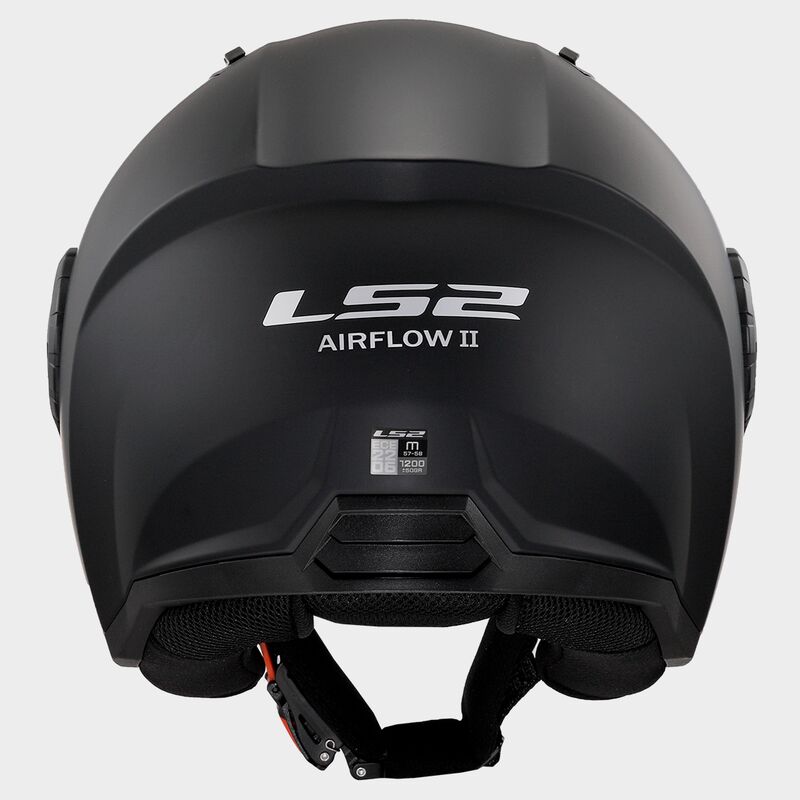 Casco Abierto LS2 Airflow II Solid Negro Mate