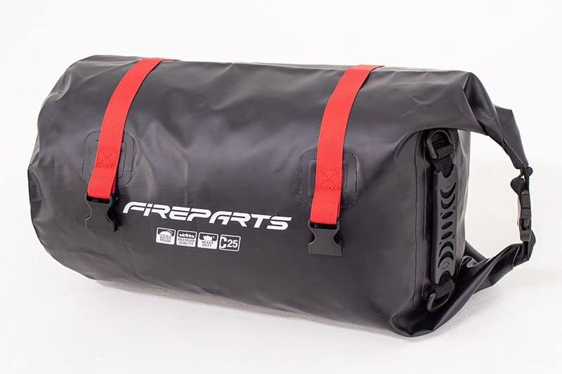 Bolso Impermeable Dry Bag Fire Parts C25 25 Litros Negro/Rojo