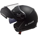 Casco LS2 Strobe Solid Modular Negro Mate