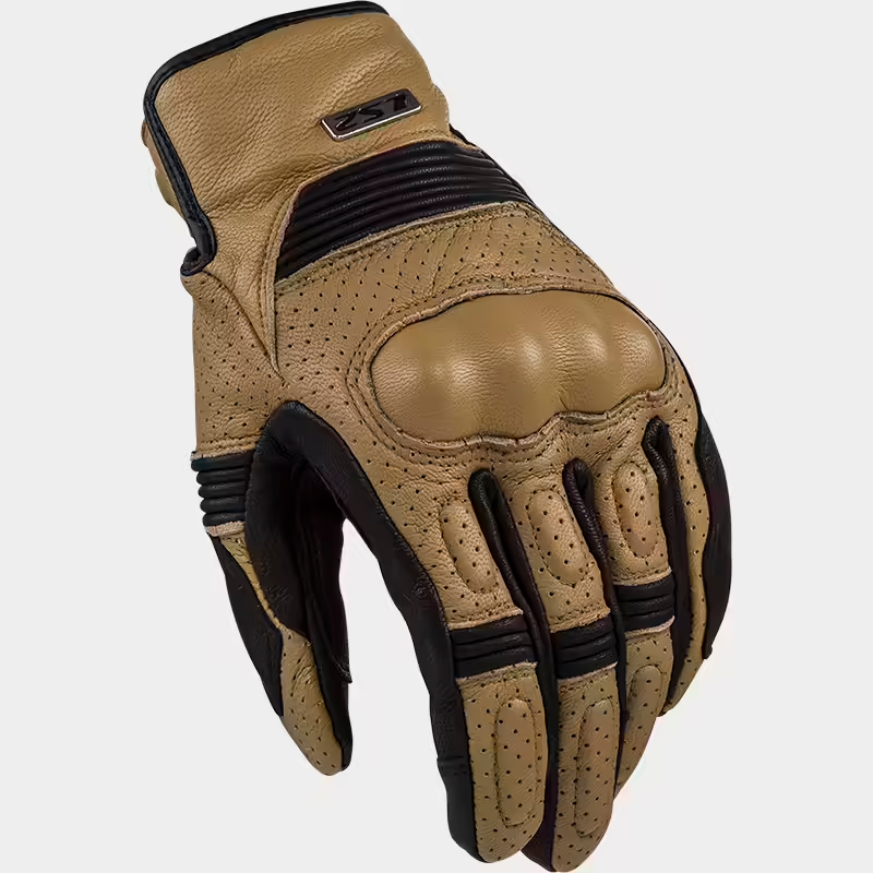 Guantes LS2 Duster Con Proteccion Café Claro