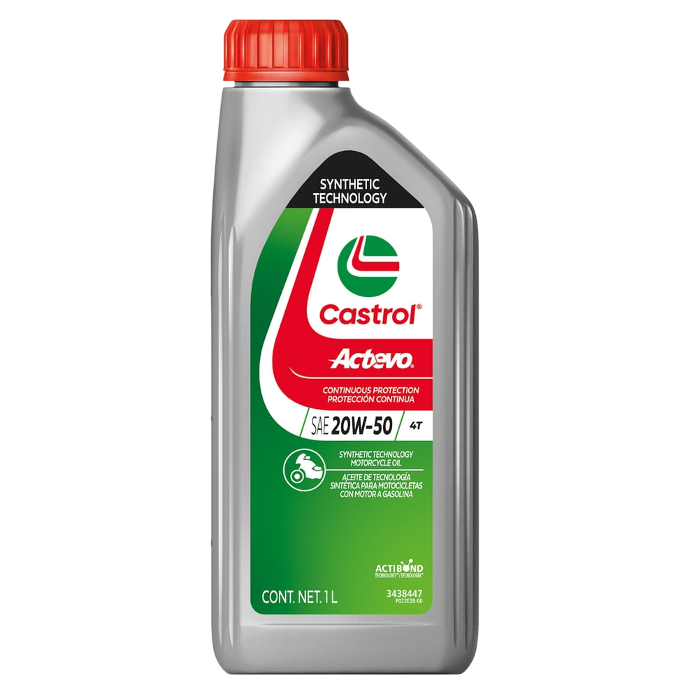 Aceite Castrol 20w50 Actevo Semi-Sintetico