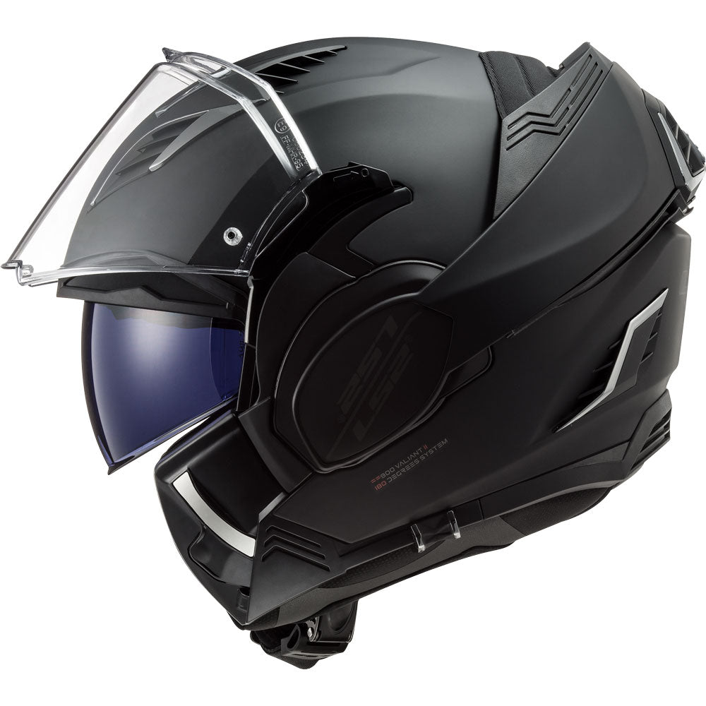 Casco LS2 Valiant ll Negro Mate Moto Repuestos Calle Blancos