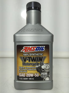 Aceite 20w50 V-Twin AMSOIL 100% Sintetico 1Q