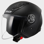 Casco Abierto LS2 OF616 Airflow II Solid Negro Mate