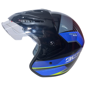 Casco BLD 203 Dominic Negro/Azul Brillante