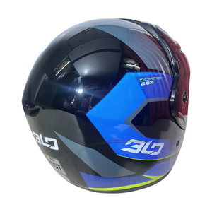 Casco BLD 203 Dominic Negro/Azul Brillante