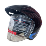 Casco BLD 203 Fifking Negro/Azul Brillante