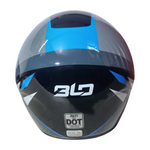 Casco BLD 203 Fifking Negro/Azul Brillante