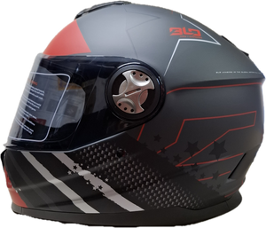 Casco BLD M65 Emporio Negro/Gris/Rojo Mate