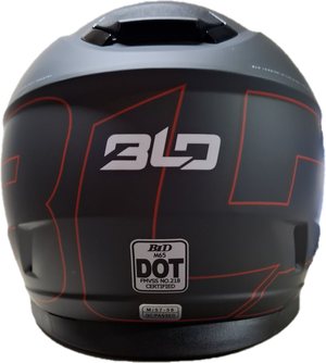 Casco BLD M65 Emporio Negro/Gris/Rojo Mate