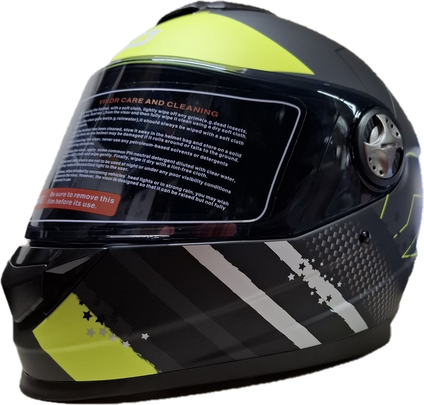 Casco BLD M65 Emporio Negro/Gris/Amarillo