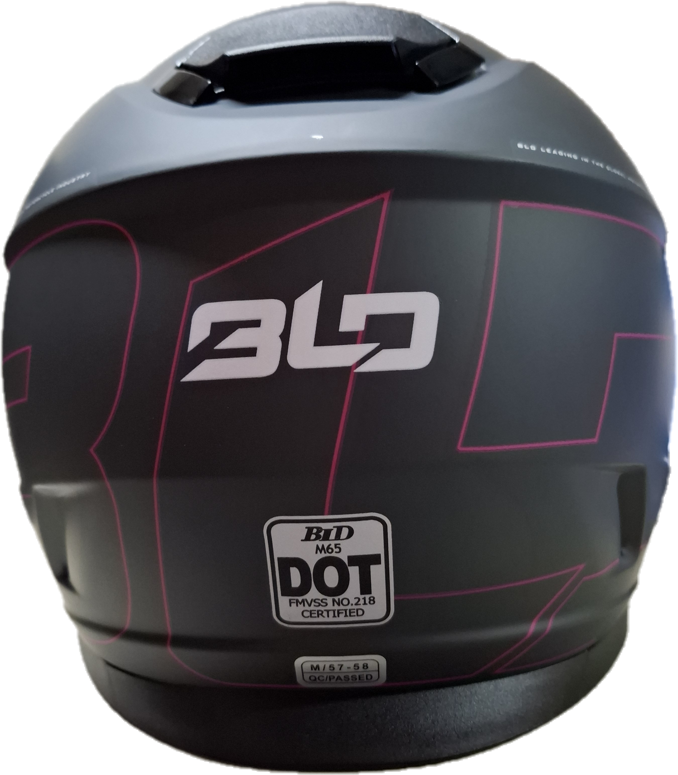 Casco BLD M65 Emporio Negro/Gris/Rosa Mate