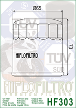 FILTRO DE ACEITE KN-303 KAWASAKI VULCAN ALTO (65x73) K&N