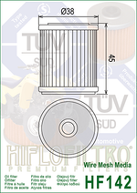 FILTRO DE ACEITE KN-142 TTR250/WR250F 01-02 K&N