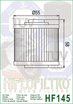 FILTRO DE ACEITE (HF-145) YAMAHA VIRAGO HIFLO