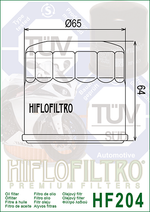 FILTRO DE ACEITE HF-204 CB500/CB500F/MT03/R3/MT07/MT09 (65x64) VEDAMOTORS