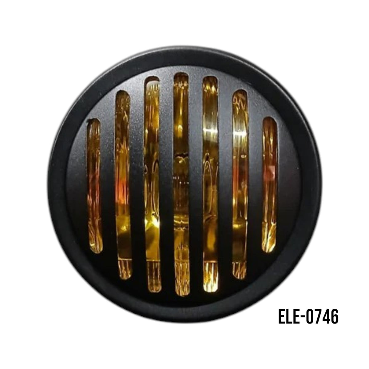 FOCO CAFE RACER LENTE AMARILLO REJILLA – Moto Repuestos Calle Blancos