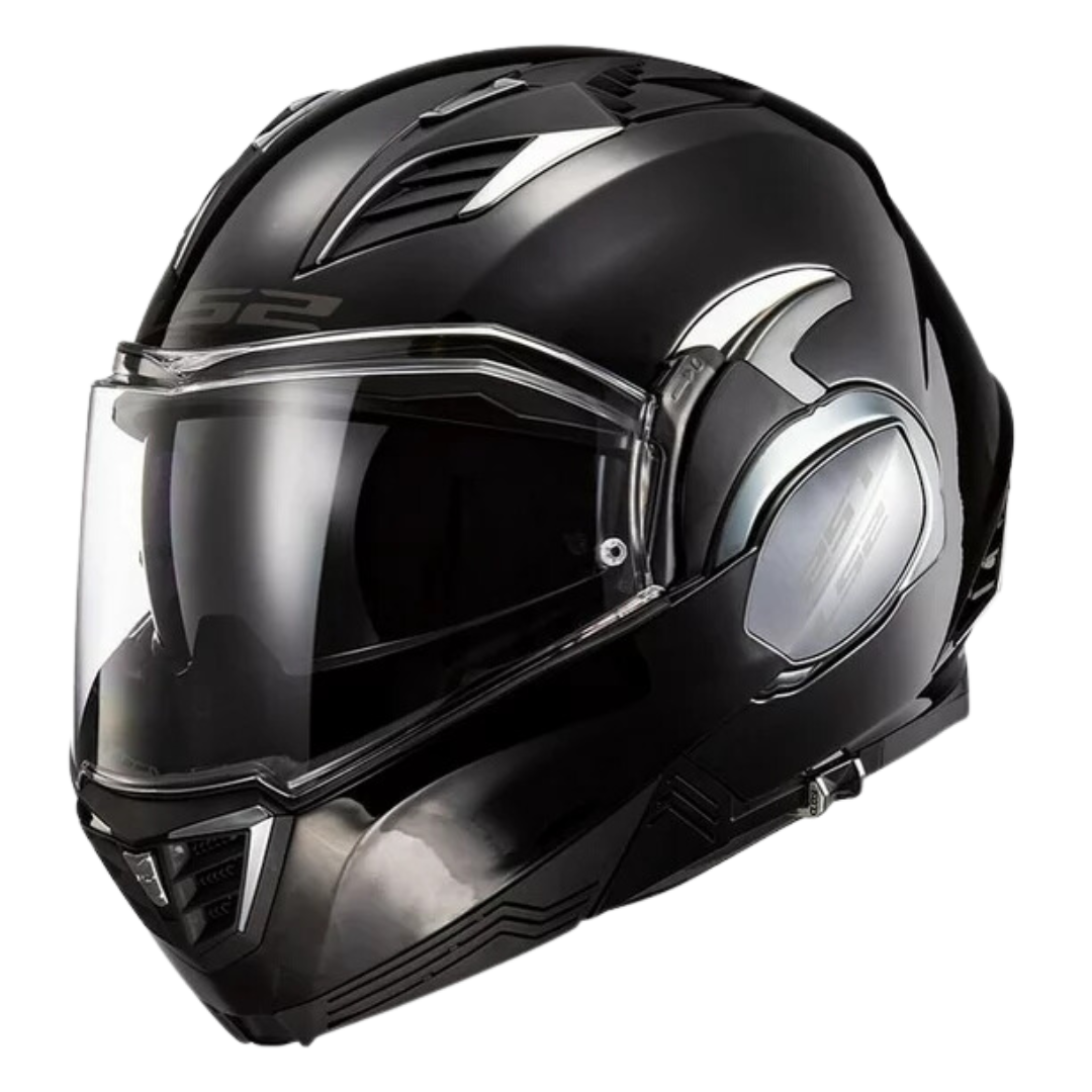 Casco LS2 Valiant ll Negro Brillante