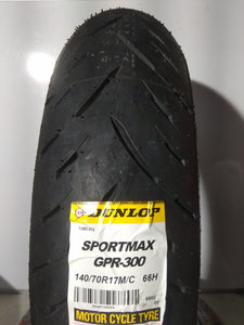 Llanta 140x70x17 Dunlop GRP300 M 66H Tubular