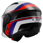 Casco Abierto LS2 OF616 Airflow II Rush Blanco/Rojo Brillante