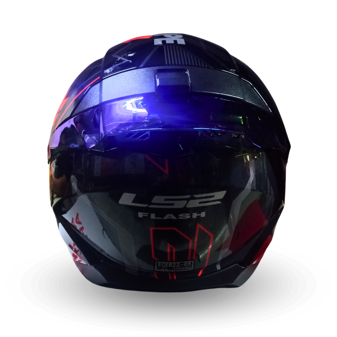 Casco LS2 FF802 Flash Star River Negro/Gris Brillante