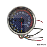 TACOMETRO UNIVERSAL DE REVOLUCIONES ELECTRONICO REDONDO PEQ CROMADO #2