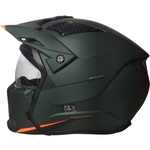 Casco MT StreetFighter SV S Solid Verde Oscuro/Naranja Mate