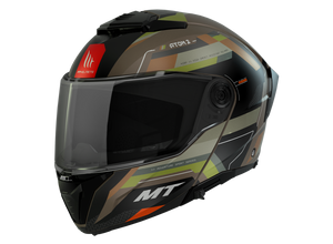 Casco Modular MT Atom 2 SV Bast A6 Verde Camuflaje Mate