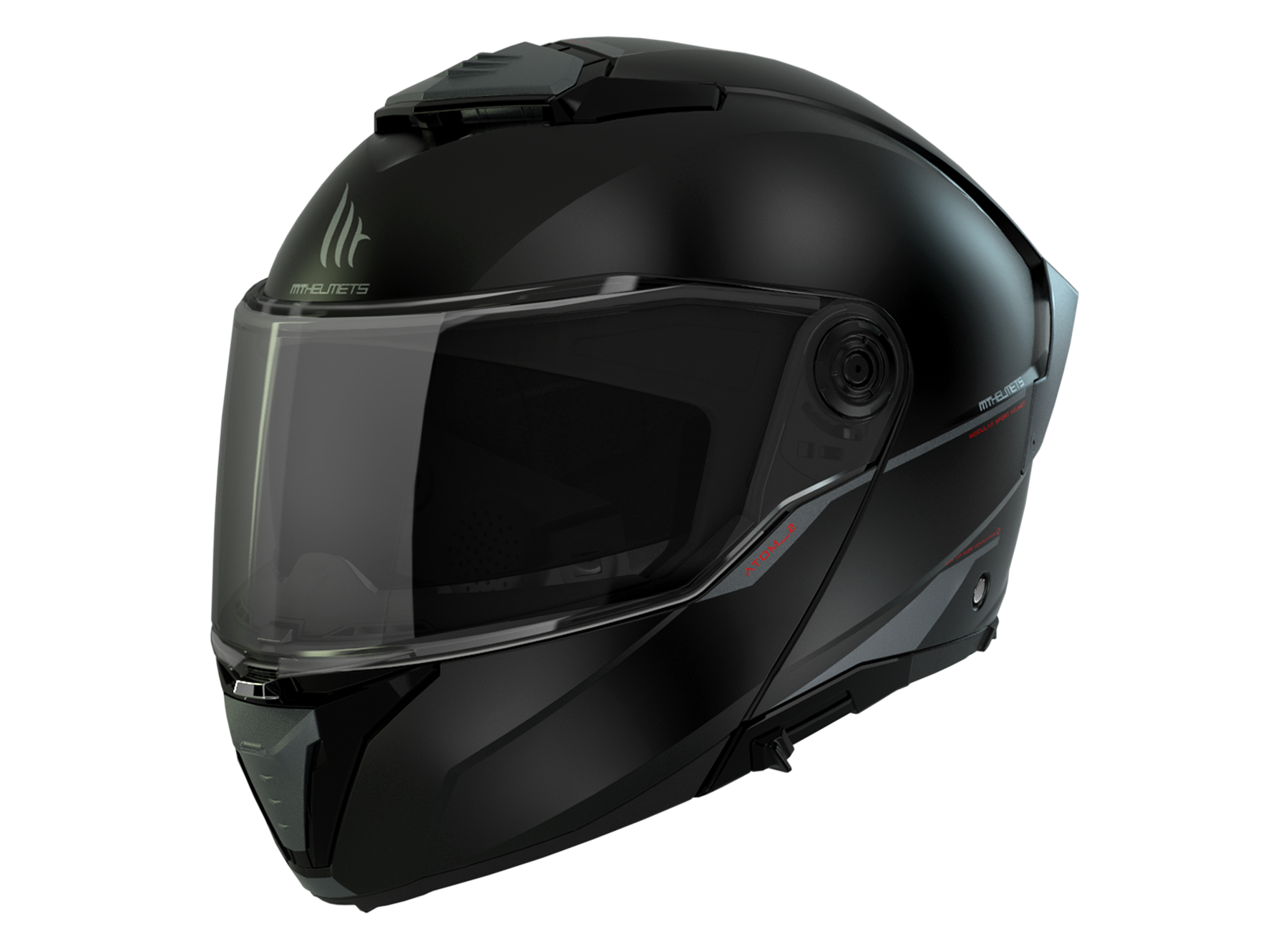 Casco Modular MT Atom 2 SV Solid Negro Mate