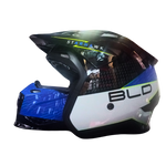 Casco BLD 163 Starhawk Negro/Blanco/Azul Brillante