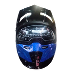 Casco BLD 163 Starhawk Negro/Blanco/Azul Brillante