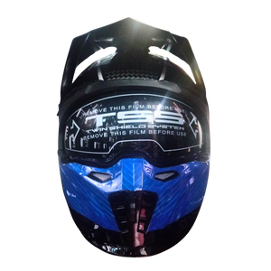 Casco BLD 163 Starhawk Negro/Blanco/Azul Brillante