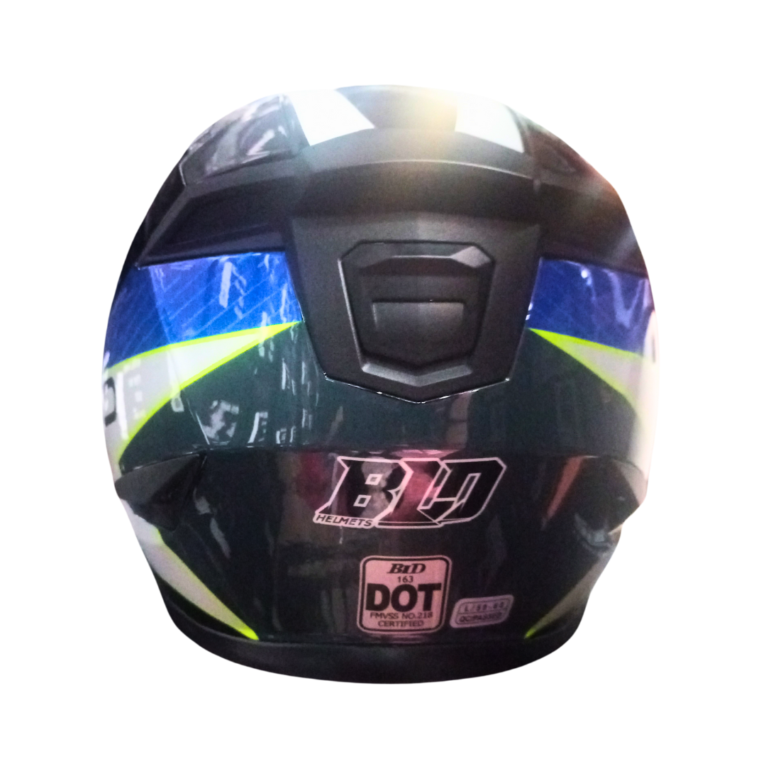 Casco BLD 163 Starhawk Negro/Blanco/Azul Brillante