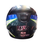 Casco BLD 163 Starhawk Negro/Blanco/Azul Brillante