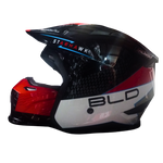 Casco BLD 163 Starhawk Negro/Blanco/Rojo Brillante