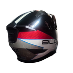 Casco BLD 163 Starhawk Negro/Blanco/Rojo Brillante