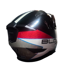 Casco BLD 163 Starhawk Negro/Blanco/Rojo Brillante