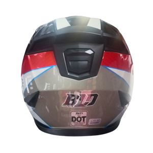 Casco BLD 163 Starhawk Negro/Blanco/Rojo Brillante