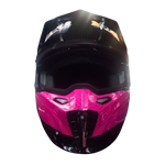 Casco BLD 163 Starhawk Negro/Blanco/Rosa Brillante