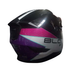 Casco BLD 163 Starhawk Negro/Blanco/Rosa Brillante