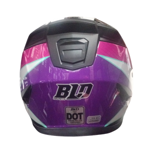 Casco BLD 163 Starhawk Negro/Blanco/Rosa Brillante