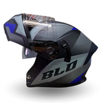 Casco Modular BLD 166 Elixor Gris/Azul Mate