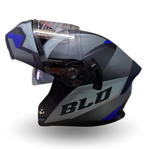 Casco Modular BLD 166 Elixor Gris/Azul Mate