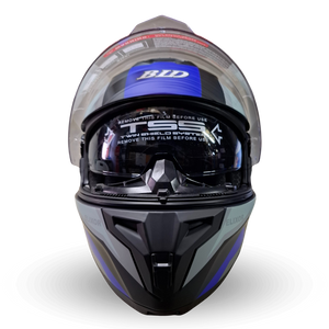 Casco Modular BLD 166 Elixor Gris/Azul Mate