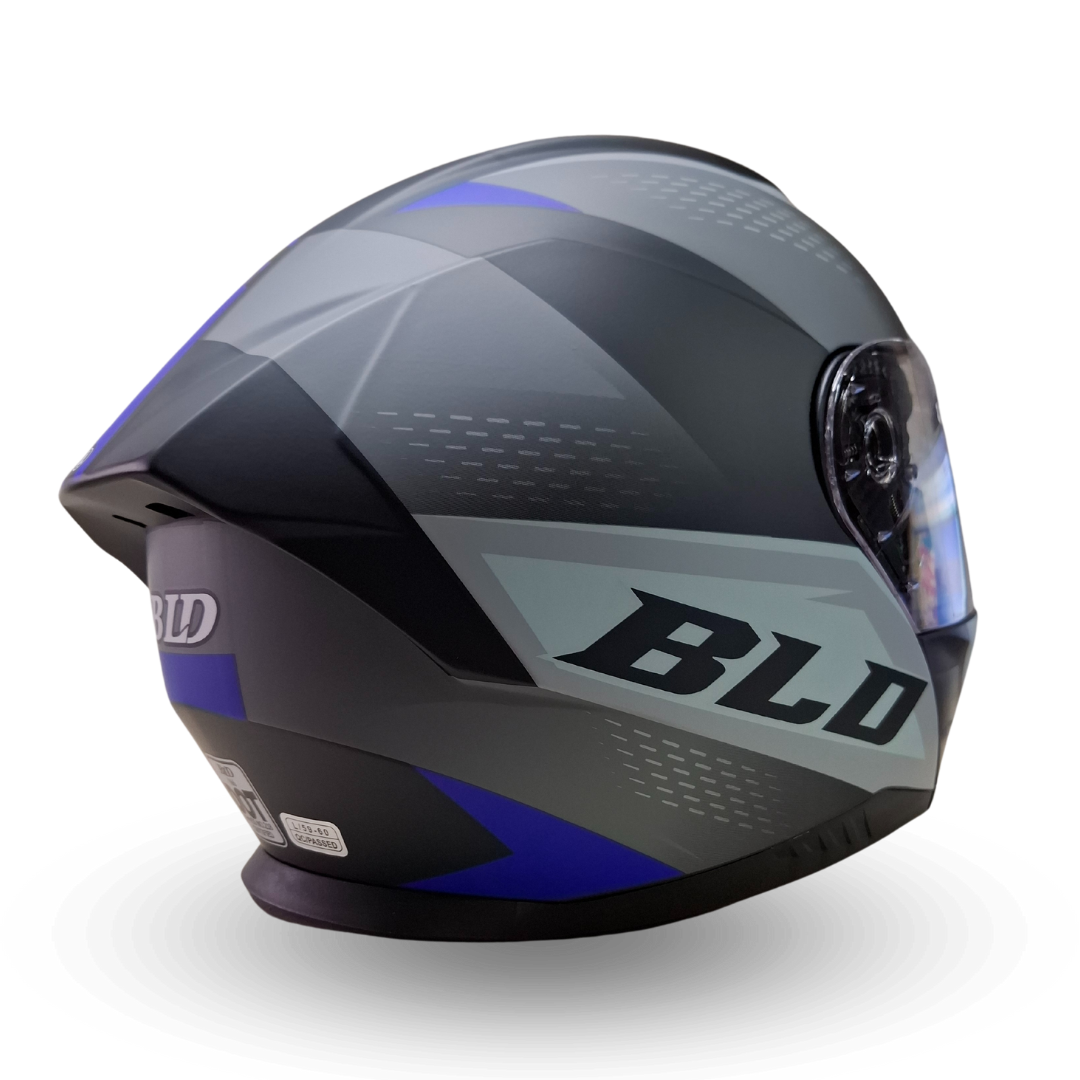 Casco Modular BLD 166 Elixor Gris/Azul Mate